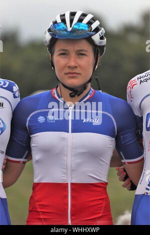 Jade Wiel in Team FDJ Nouvelle Aquitaine beim Radfahren Grand-Prix de Plouay - Lorient Agglo - Frauen der Welttournee 2019, Plouay - Plouay (128 Km), am 31. August - Foto Laurent Lairys/DPPI Stockfoto