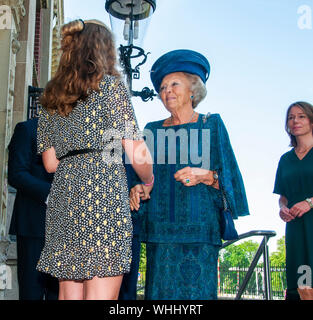 Die Royal Dutch Mint (KNM), Utrecht, Niederlande. Samstag, 31 August, 2019. Ihre Königliche Hoheit Prinzessin Beatrix der Niederlande, heute Morgen Stockfoto