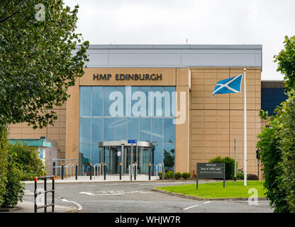 Eingang des HMP Saughton, Edinburgh, Edinburgh, Schottland, Großbritannien. Her Majesty's Gefängnis, früher bekannt als Saughton Stockfoto