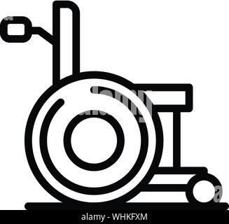 Rollstuhl für schwangere Frauen, Symbol, outline Style Stock Vektor