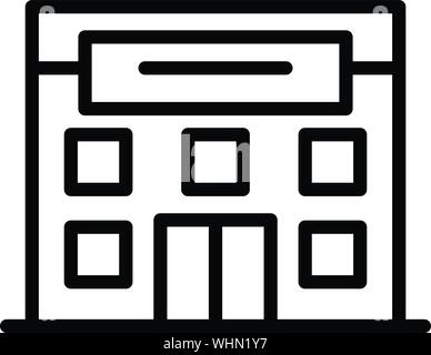 Tierklinik Symbol, outline Style Stock Vektor