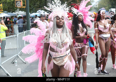 Montag, September 2, 2019 11:00 Uhr Eastern Parkway, Brooklyn, New York, West Indian Day Parade 2019 Stockfoto