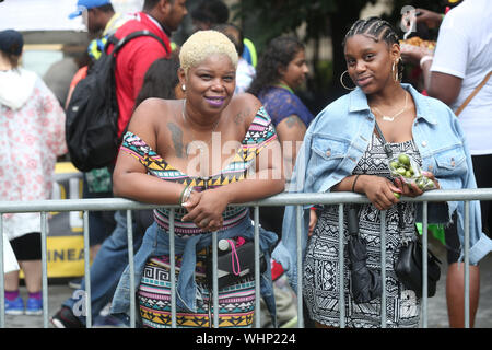 Montag, September 2, 2019 11:00 Uhr Eastern Parkway, Brooklyn, New York, West Indian Day Parade 2019 Stockfoto