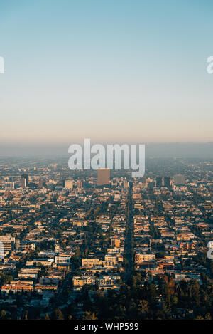 Blick vom Griffith Observatorium, in Los Angeles, Kalifornien Stockfoto