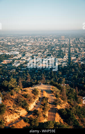 Blick vom Griffith Observatorium, in Los Angeles, Kalifornien Stockfoto