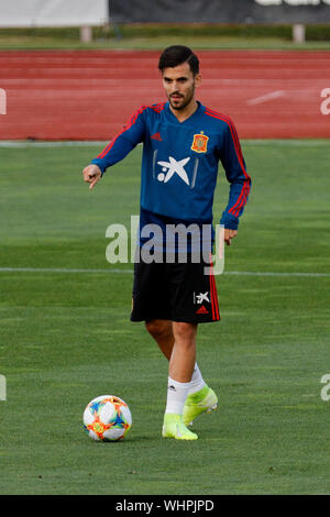 Las Rozas, Spanien. 02 Sep, 2019. Dani Fernandez während einer Schulung für die spanische Fußballnationalmannschaft bei Ciudad Del Futbol in Las Rozas gesehen. Credit: SOPA Images Limited/Alamy leben Nachrichten Stockfoto