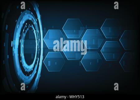 Abstrakte Technologie hexagon Hintergrund Vector Illustration Stock Vektor