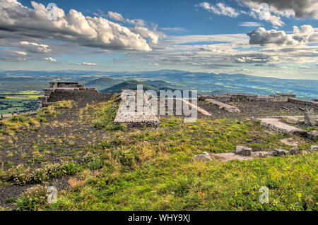 Panorama vom Puy de Dome, Auvergne, Frankreich Stockfoto