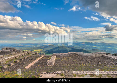 Panorama vom Puy de Dome, Auvergne, Frankreich Stockfoto