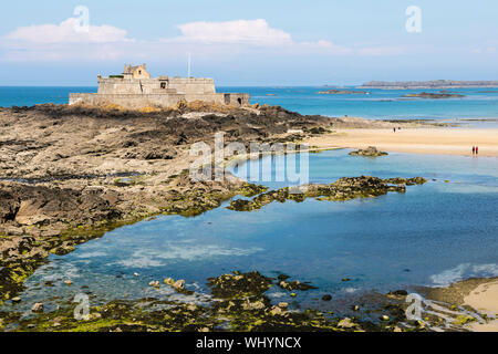 Fort National, St Malo, Bretagne, Frankreich Stockfoto