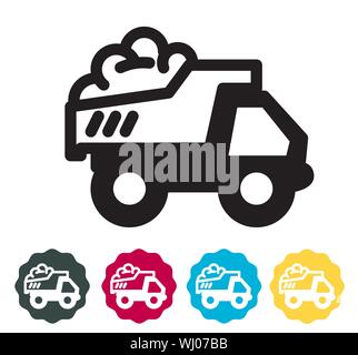 Dump Truck - Bergbau - Stock Symbol als EPS 10-Datei Stock Vektor