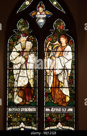 Kirchenfenster von Edward Burne-Jones in schafige Magna Kirche, Leicestershire Stockfoto