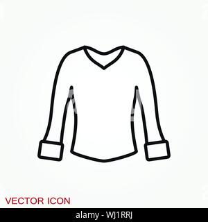 Symbol Frau Bluse, Tunika flachbild Vector Illustration Stock Vektor