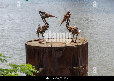 Riverfront Metropolis, Subtropische Urban Oasis, Brisbane, Australien Stockfoto