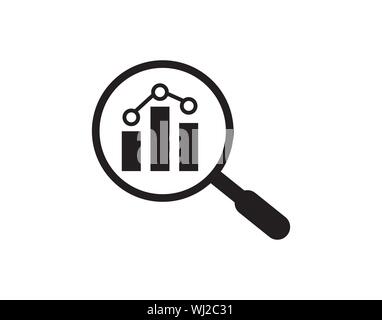 Analytics Symbol. Vector Illustration in Flat Style-Vektor Stock Vektor