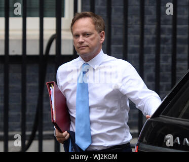 Verkehrsminister Grant Shapps in Downing Street, London. Stockfoto