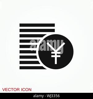 Münzen Symbol auf Hintergrund isoliert. Geld Symbol Stock Vektor