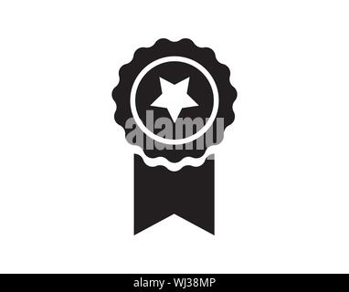 Abzeichen Symbol in trendigen Flat Style auf weißem Hintergrund. Award Symbol für Ihre Web site Design, Logo, App, UI. Vector Illustration, EPS 10. Stock Vektor
