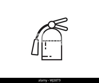 Feuerlöscher Symbol Vektor Bild Stock Vektor