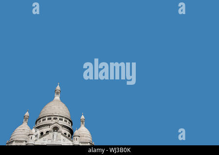 Erhöhte Aussicht auf Sacre Coeur in Paris Stockfoto