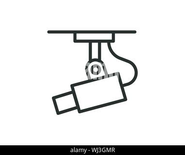 CCTV-outline Symbol Vektor Bild Stock Vektor