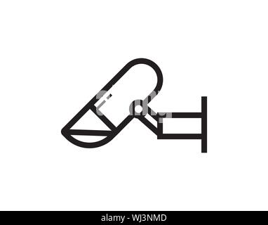 Outdoor Kamera symbol Sicherheit outline style Vektor Bild Stock Vektor