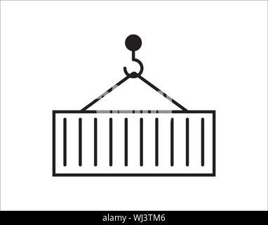 Container Line Symbol Vektor Bild Stock Vektor