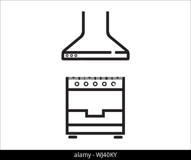 Küche Symbol. Vektor, Abbildung Stock Vektor
