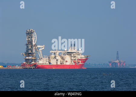 Industrie in den Cromarty Firth, Ross-Shire, Scottish Highlands. Stockfoto