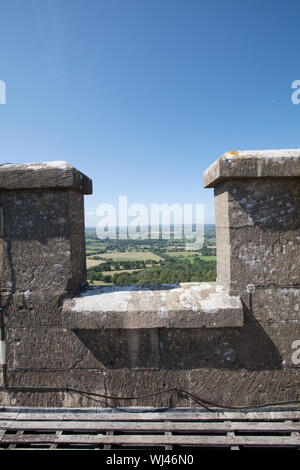 King Alfred's Tower, auch als die Torheit der König Alfred der Große oder Stourton Turm in Somerset England bekannt, Stockfoto