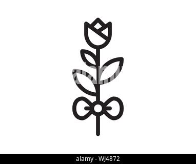 Blume Symbol Vektor Bild Stock Vektor