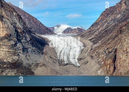 Eiszeit in Sam Ford Fjord auf Baffin Island in Nunavut, Kanada. Stockfoto