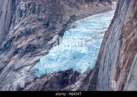 Eiszeit in Sam Ford Fjord auf Baffin Island in Nunavut, Kanada. Stockfoto