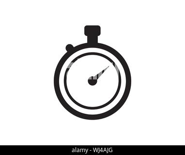 Stoppuhr Stoppuhr/Timer flachbild Vektor Symbol für Anwendungen und Webseiten Stock Vektor