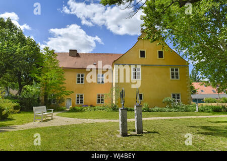 Anzeigen, Architektur, Außen, Draußen, Draußen, Außen, Hof, Berlin, Dahlem, Dahlemer, Deutschland, Domäne Dahlem, Domäne Dahlem, Gebäude, Bui Stockfoto