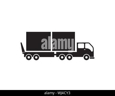 Lkw-Symbol Vektor Bild Stock Vektor