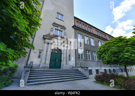 AGD, Aussicht, Architektur, Arndt High School, Draußen, Draußen, Draußen, Außen, Berlin, Dahlem, Dahlem Dorf, Dahlemer, Deutschland, Gebäude, Stockfoto