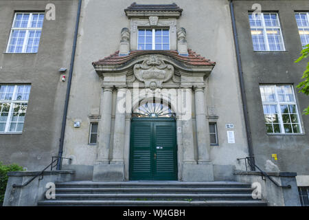 AGD, Aussicht, Architektur, Arndt High School, Draußen, Draußen, Draußen, Außen, Berlin, Dahlem, Dahlem Dorf, Dahlemer, Deutschland, Gebäude, Stockfoto