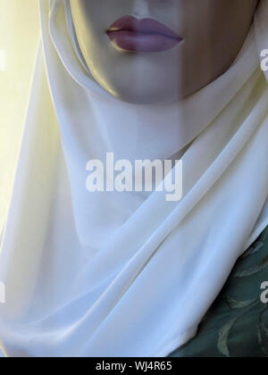 Close up Mannequin hijab tragen Stockfoto