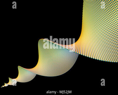 Serie pure Geometrie. Hintergrund der isolierten Spirale Elemente für Ihr Design muss zum Thema Wirtschaft, Wissenschaft und Technologie Stockfoto