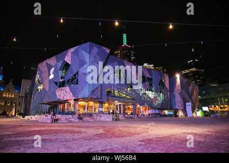 Melbourne/Australien - 28 Dez 2018: Abend am Wasser in Melbourne Stockfoto