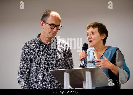 Nicci Gerrard und Sean French (Nicci French) an der NAWGFest 2019 Gala Dinner Stockfoto