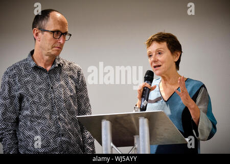 Nicci Gerrard und Sean French (Nicci French) an der NAWGFest 2019 Gala Dinner Stockfoto