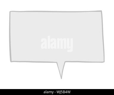 Vector Illustration Sprechblase. Hand gezeichnet. Farbige Konturen. Stock Vektor