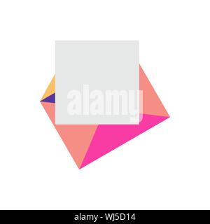 Mail Umschlag öffnen. Blatt Papier auf der Oberseite. Mail Symbol für Web design, mobile App, User Interface. Vektor flachbild Abbildung: EPS 10 auf weißem Hintergrund. Co Stock Vektor