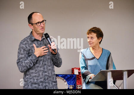 Nicci Gerrard und Sean French (Nicci French) an der NAWGFest 2019 Gala Dinner Stockfoto