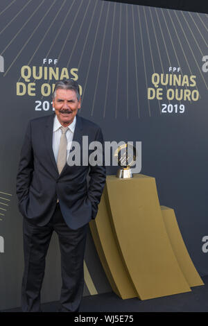 Lissabon, Portugal. 02 Sep, 2019. September 02, 2019. Lissabon, Portugal. Ehemalige Portugal Trainer Toni während der quinas de Ouro Awards 2019 Credit: Alexandre de Sousa/Alamy leben Nachrichten Stockfoto