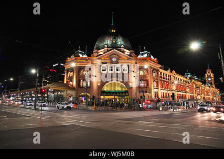 Melbourne/Australien - 28 Dez 2018: Abend am Wasser in Melbourne Stockfoto