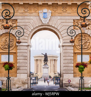 Arc de Triomphe, Montpellier, Frankreich. Stockfoto