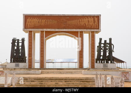 OUIDAH, SLAVE PORT IN DER DREIECKSHANDEL Stockfoto